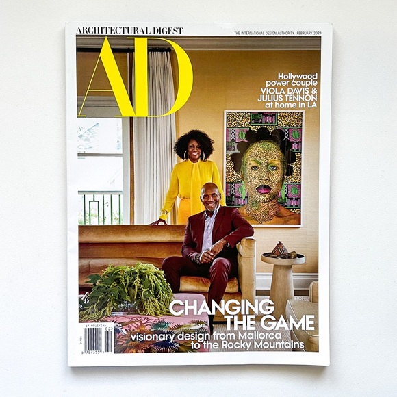Architectural Digest Magazine Feb 2023 Viola Davis Julius Tennon Mallorca Rocky - Picture 1 of 4